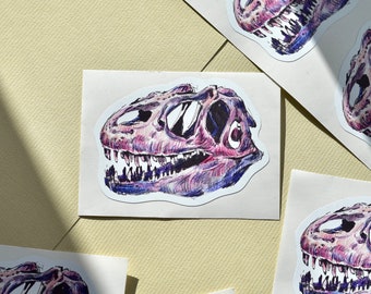 Purple Dinosaur - Vinyl Sticker