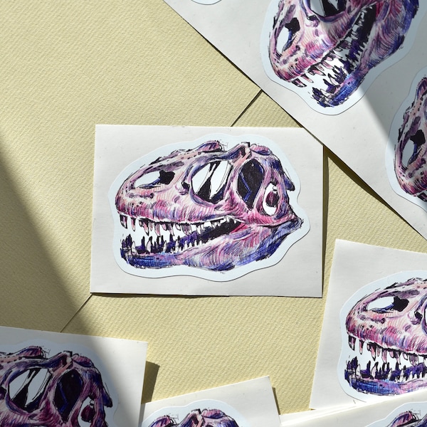 Purple Dinosaur - Vinyl Sticker