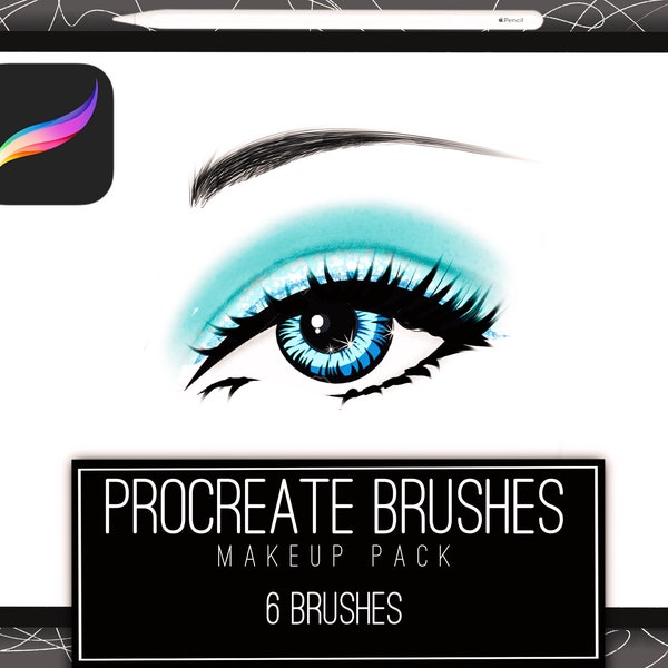 6 makeup brushes for Procreate!