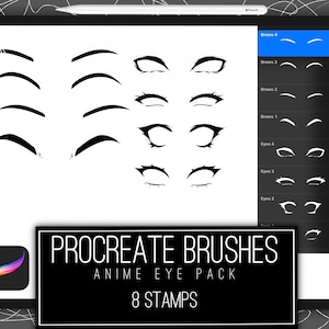 8 Anime eye stamps!