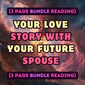 Votre histoire d'amour avec votre futur conjoint (lot de 3 pages) Tarot du futur conjoint, lecture sur le mariage, dire la bonne aventure, tarot sur le mariage, lecture psychique,