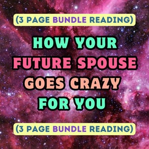 Come il tuo futuro coniuge impazzisce per te (raccolta di 3 pagine) Tarocchi per futuri coniugi, lettura del matrimonio, divinazione, tarocchi del matrimonio,