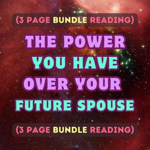 Le pouvoir que vous avez sur votre futur conjoint (lecture d'un lot de 3 pages) | Messages d'amour | Futur partenaire | Lecture psychique | Lecture de l'âme soeur