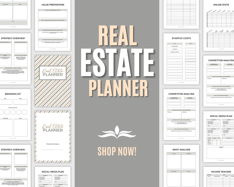 Real Estate Planner Digital Planner Real Estate Etsy