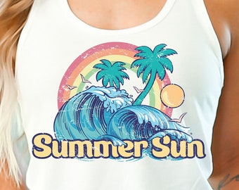 Summer Sun PNG, Summer Png, Summer Sublimation, Retro Sublimation, Summer Vibes Png, Sublimation Designs, Summer Shirt, Png Clipart Download
