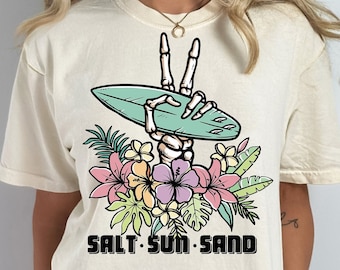 Sun Salt Sand PNG, Beach Png, Summer Png, Summer Sublimation, Retro Sublimation, Summer Vibes Png, Sublimation Designs, Retro Skeleton Png