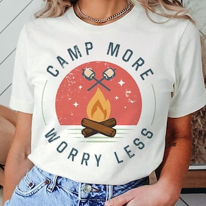 Camping PNG, Camp mehr Sorgen weniger PNG, Camping Sublimation, Sublimation Designs, Sommer Png, Sommer Sublimation, Camping Clip Art, Lagerfeuer