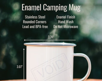 Enamel Mug Size Chart, Enamel Mug Mockup, Enamel Camping Mug Size Chart, Enamel Camping Mug Mockup, Coffee Cup Mockup, 12 oz Mug Mockup