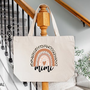 Mimi Tote Bag, Canvas Tote Bag, Gift For Mimi, Mimi Bag Gift For Mothers Day, Custom Mimi Bag, Mimi Gift, Grandma Bag,Gift for Mimi