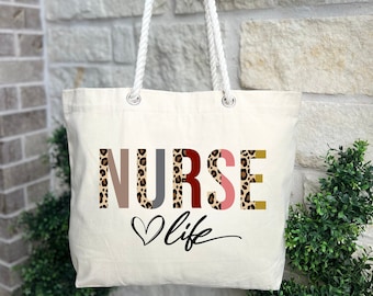 Nurse Life Bag, Nurse Tote Bag, Nurse Gift, Gift For Nurse, Graduation Gift, Nurse Graduation Gift, Personalized Nurse Gift, Casual Bag