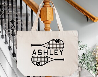 Custom Tennis Tote Bag: Personalized Sports Gift