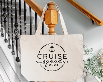 Cruise Squad Tote Bag: Family Vacation Gift