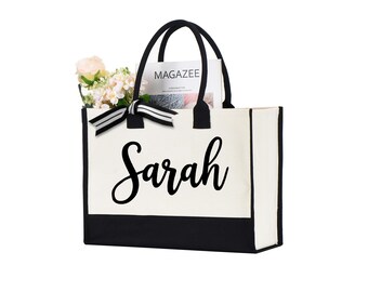 Custom Tote Bag: Personalized Wedding Party Gift