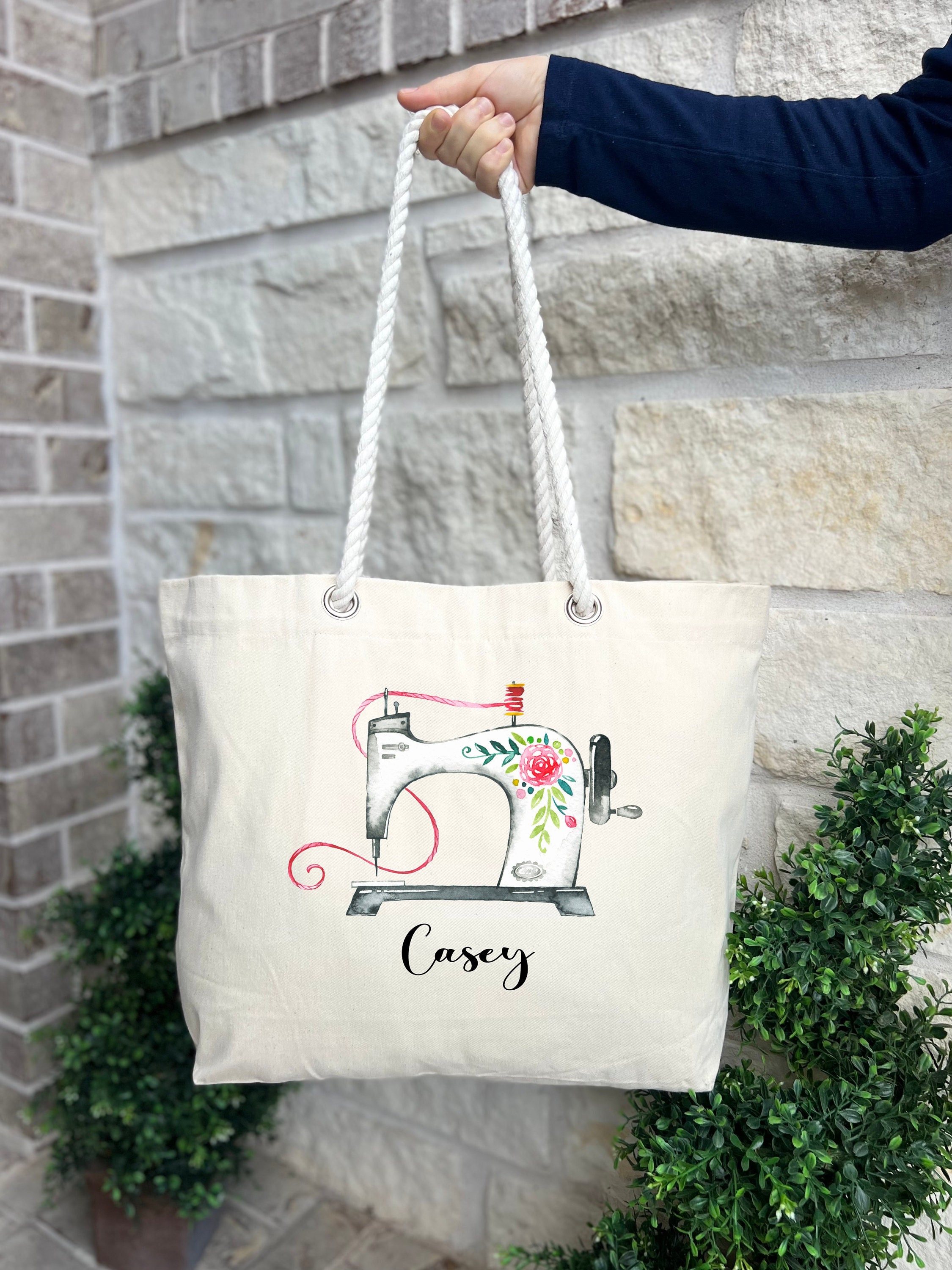 Personalized Sewing Tote Bag: Custom Quilter Gift - Etsy