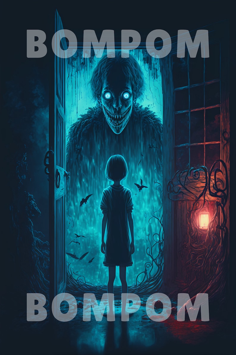 Digital Printable Horror Poster / Digital Art 300 DPI / Wall Etsy
