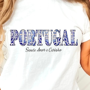 Portugal Tile Travel Shirt, Portuguese Shirt, Lisbon Shirt, Portuguese Flag Shirt, Moving to Portugal, Portugal Souvenirs, Gifts Portuguese