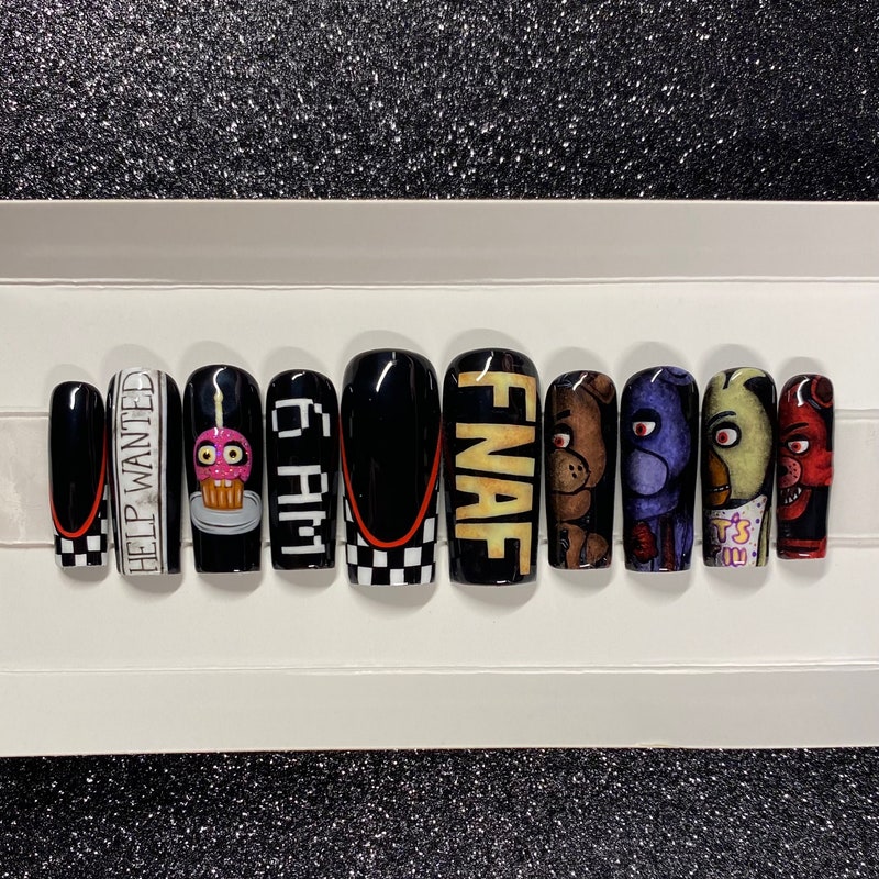 Five Nights at Freddys Nails - Etsy