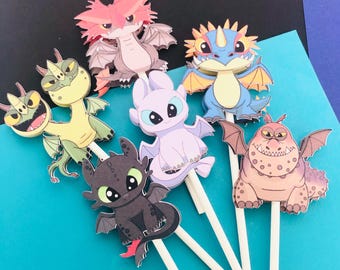 Toothless, How to train your dragon, dragon, night fury, cake topper, birthday party decorations
