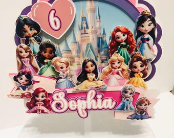 Disney Princess Cake Topper, Disney Princess, Cute Princess, Baby Princess, Disney Cute Princess, Snow White, Cinderella, Pocahontas