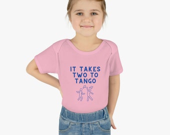 It takes two to tango twin bodysuit, Cute Twin Bodysuit, Baby Shower Gift, Twin Gift, Baby Boy Clothes, Baby Girl Clothes, Twin Clothes