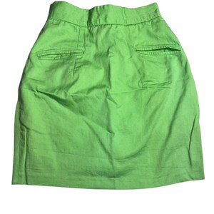 Vintage Green Debra Moorefield Mini Skirt