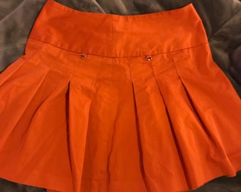 Vintage Orange Mini Skirt