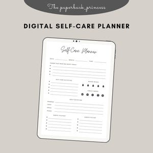 Self-Care Planner | Digital & Printable Wellness Journal PDF | Daily Routine, Mood Tracker, Mental Health Organizer