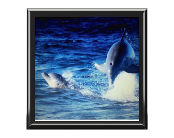 Featured listing image: Dolphins Jewelry Box