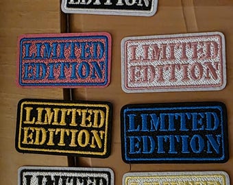 LIMITED EDITION Patch – Embroidered Patch – Iron-on Patch / Sew-on Patch – Statement Patch – Clothing, Jacket, Backpack, DIY