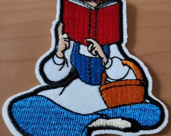 Parche termoadhesivo con texto "Lectura de campana"