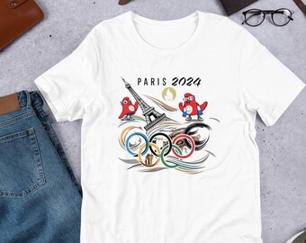 T-shirt unisexe les jeux Olympique d'été 2024 à Paris France