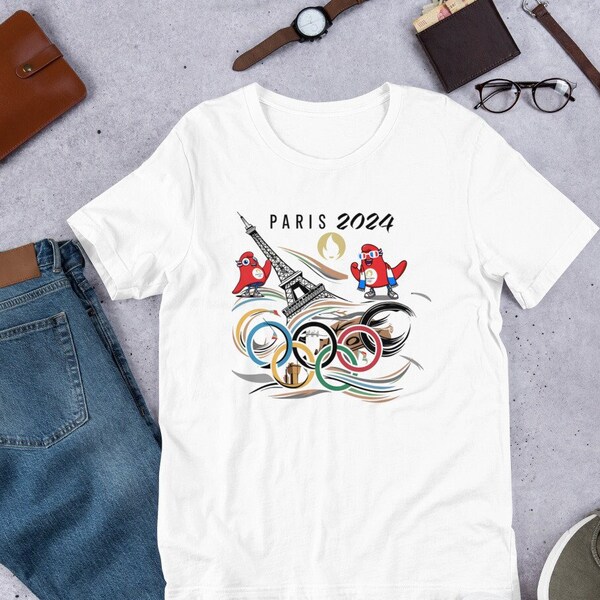 T-shirt unisexe les jeux Olympique d'été 2024 à Paris France