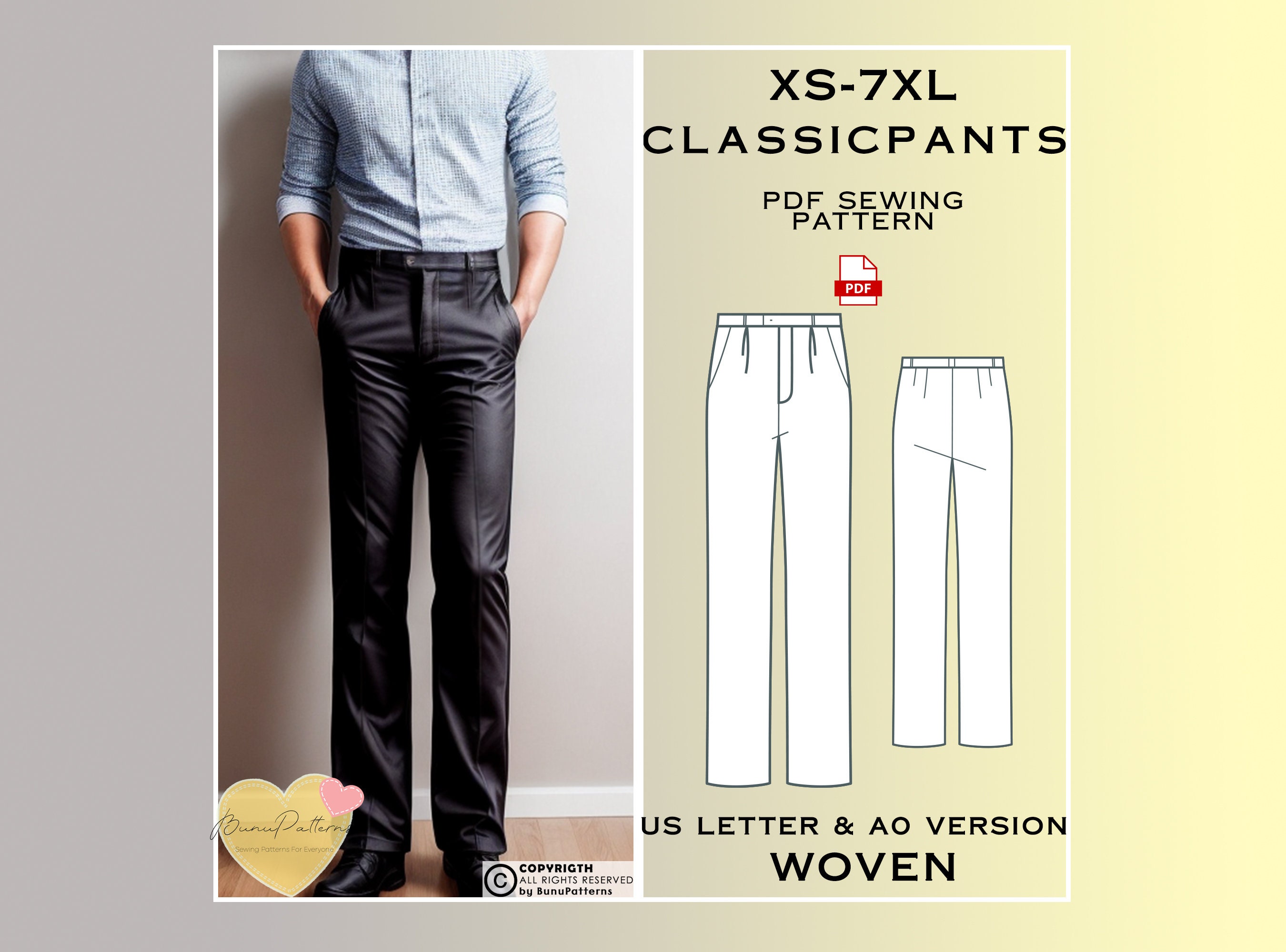 High Rise Leggings Sewing Pattern Pants XS-XL Instant Download Easy Digital  PDF -  Israel