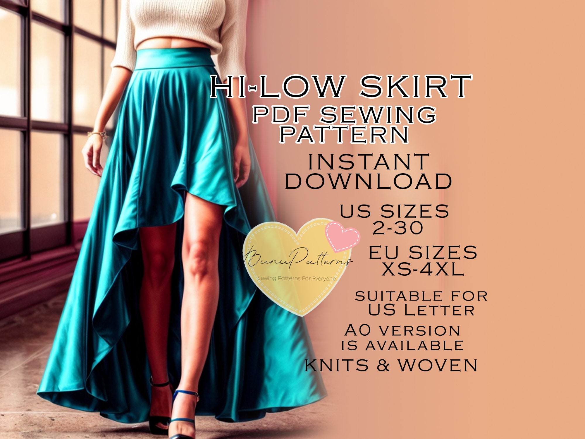 High low top umbrella skirt