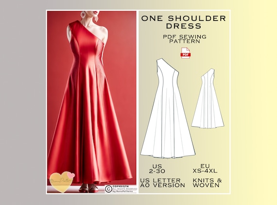 Halter Mini Dress Digital PDF Sewing Pattern // US Size 00-14