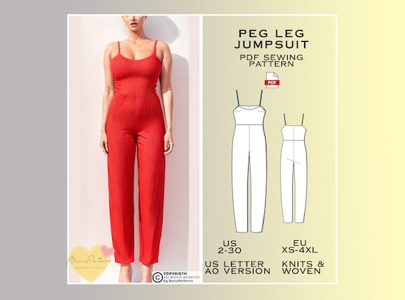 Peg hotsell leg jumpsuit