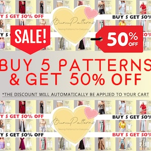 Buy 5 Pattern & Get 50% Discount - Visit my shop start shopping! Products in the images and more!