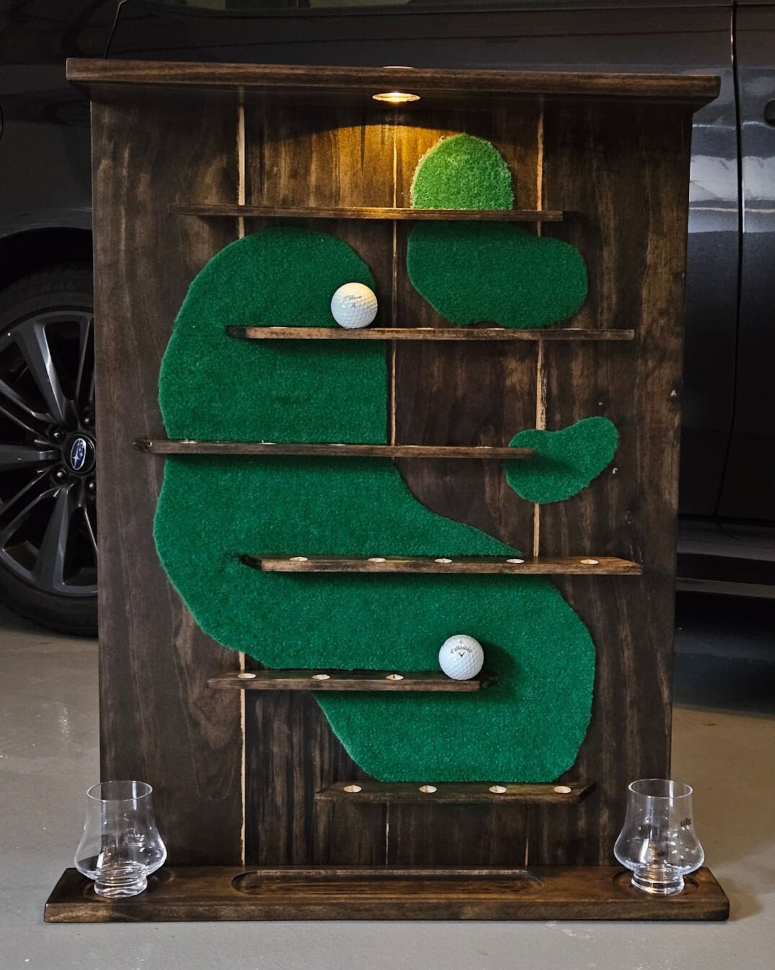 Golf Ball Wall Display Case Collection/memorabilia Golf Shelf Handmade