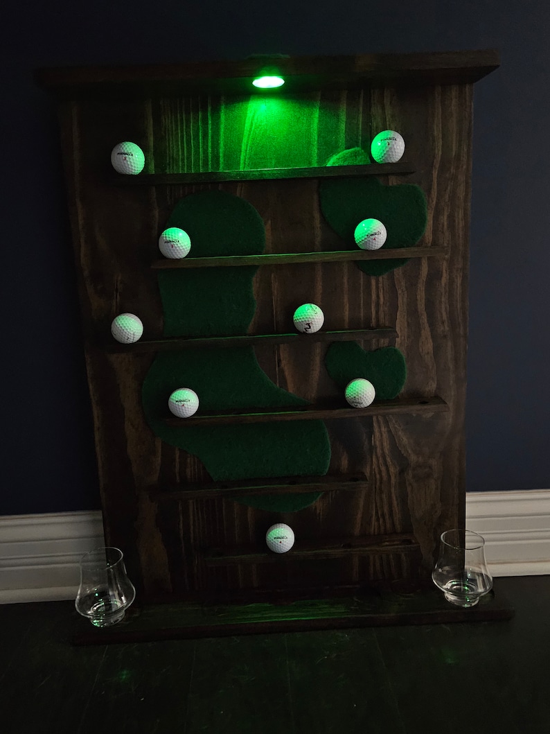 Golf Ball Wall Display Case Collection/memorabilia Golf Shelf Handmade