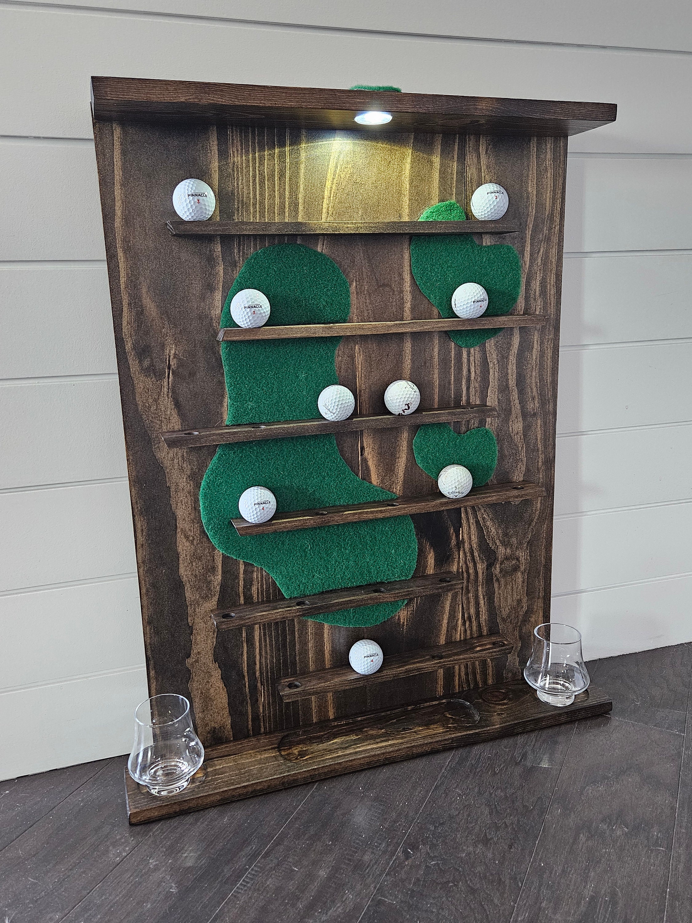Golf Ball Wall Display Case Collection/memorabilia Golf Shelf Handmade