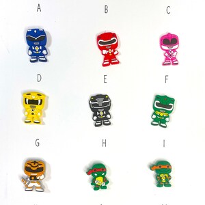 Power Ranger Jibbitz Etsy