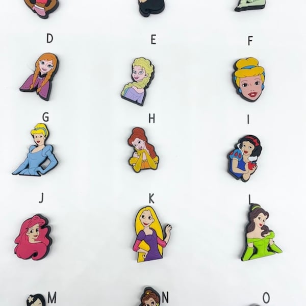 Princess crocs charms . Tiana crocs charms. Princess moana crocs charms for princesses