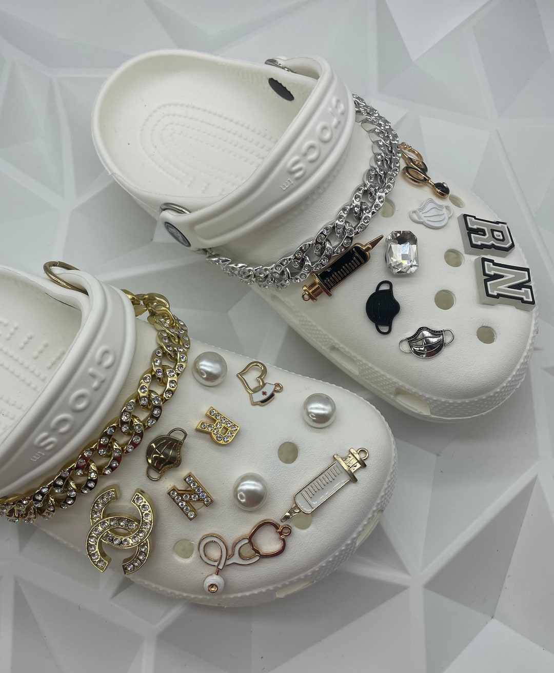 Healthcare Croc Charms. Croc Charms for Nurses. Stethoscope Croc Charm