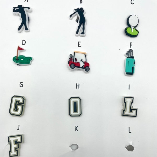 Golf croc charms. Gift for dads . Father’s Day croc gift ideas .