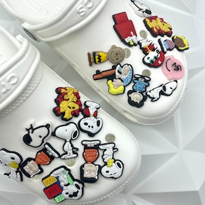 Snoopy inspired crocs charms. Charlie Brown Peanut gallery croc charms