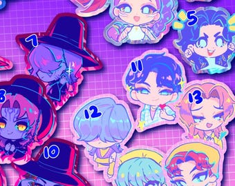 KPop Demon Hunters 2.5 inch Vinyl Stickers