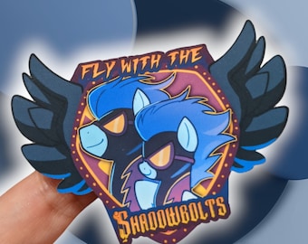 Fly with the Shadowbolts Vinyl Sticker 3 inch