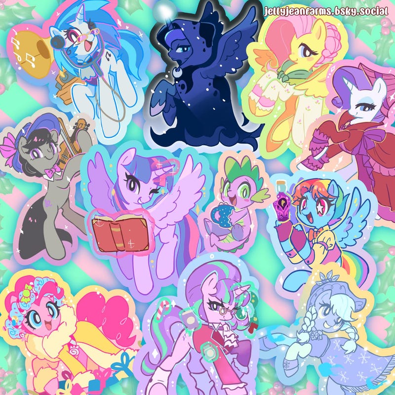 Christmas Pony Sticker - Etsy UK