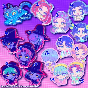 KPop Demon Hunters 2.5 inch Vinyl Stickers