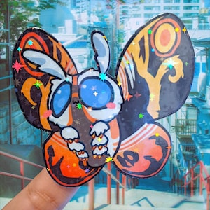 Chibi Mothra Vinyl Sticker